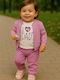 Kinder Trainingsanzüge Mit Jacke Mit Bluse Rosa