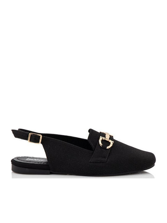 Boxer Leather Women's Loafers in Black Colour