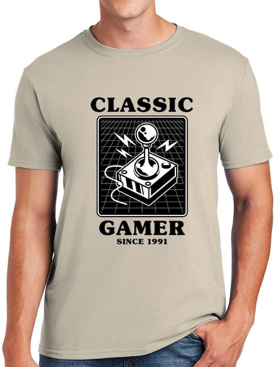 T-shirt Classic Gamer Since 1991 Pop Culture Sand