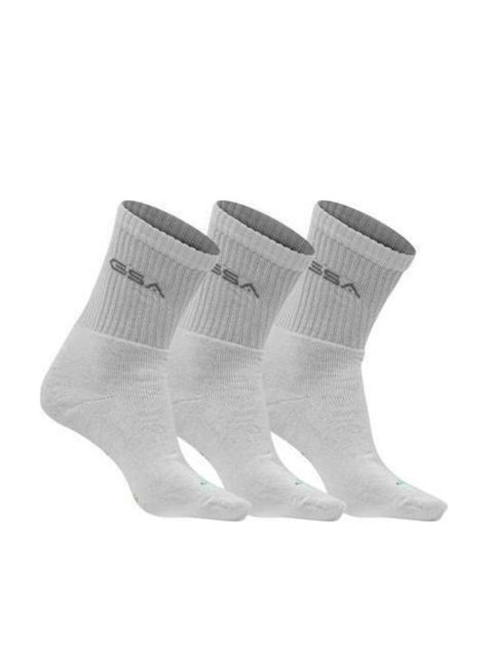 GSA Sports Socks White 3 Pairs