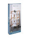 Vilde Raft de Baie de Podea din Bambus 30x30x72cm Alb