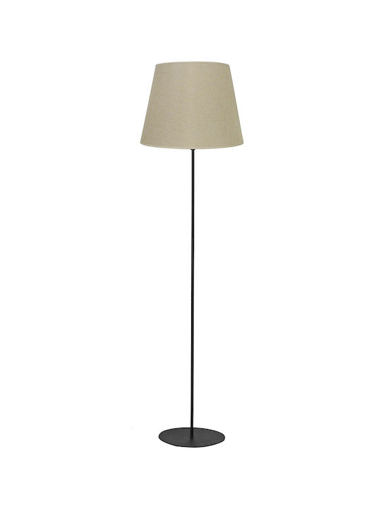 Heronia Floor Lamp H145xL35cm with Socket for E27 Bulb Beige
