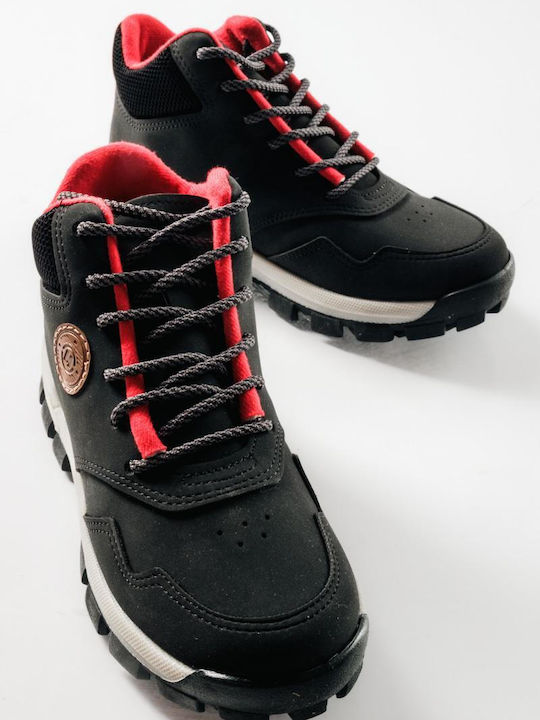 Kinderstiefel mit Schnürsenkeln Schwarz