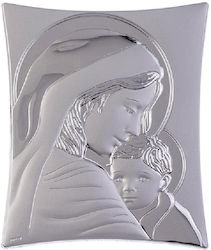 Silver Icon Blessed Mother 21x27 Slevori 9875-00308tbr0ewe