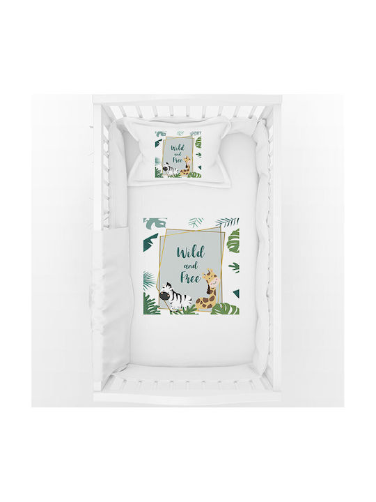 Bonjour Bebe Set Baby Crib Cotton White Sheets