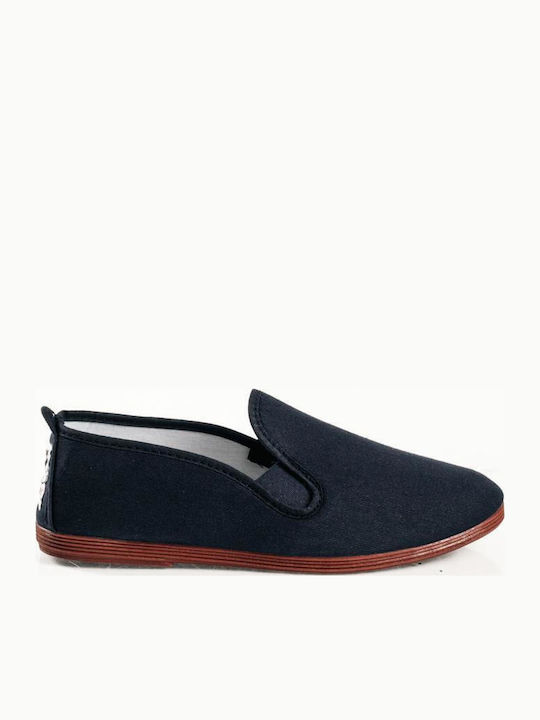Γυναικεία Slip-On Πάνινα Μπλε