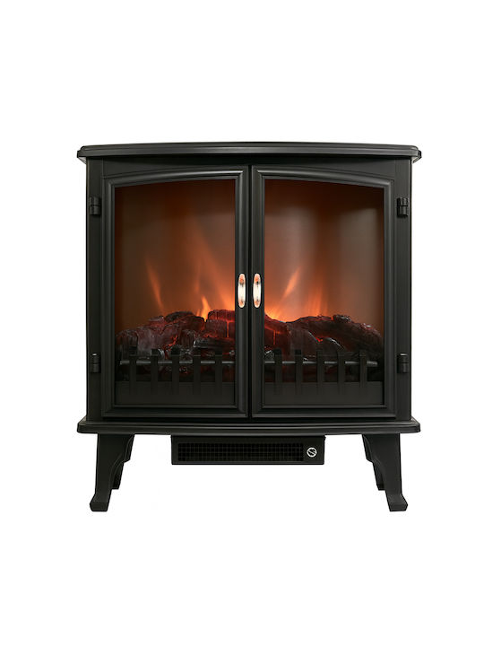 Επιδαπέδιο Ηλεκτρικό Τζάκι 1800W 63x35cm Μαύρο