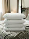 SteweHome Set of 4 Bed Pillows Avocado Visco with Neck Support and Zipper Green 50x70cm