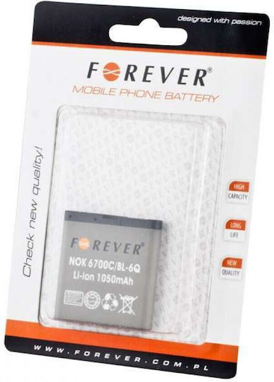 Forever BL-6Q Συμβατή Μπαταρία Αντικατάστασης 1050mAh για Nokia 6700C