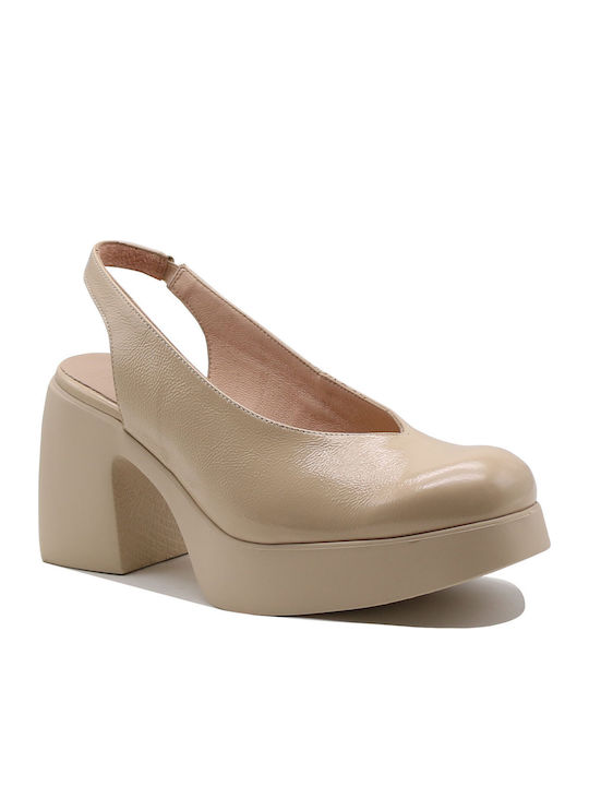 Wonders Heels Beige