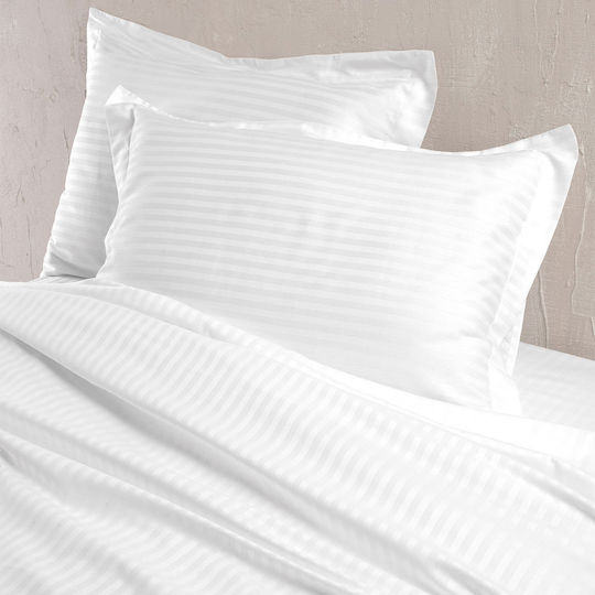 Rythmos Coverlet Set Single Cotton & Polyester White 160x240cm