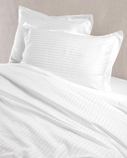 Rythmos Rythmos Coverlet Set Super King Cotton & Polyester Satin Stripes 240x260cm