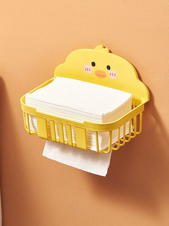 Alista Home Wall Mounted Bathroom Shelf Plastic 13x19x12cm Yellow