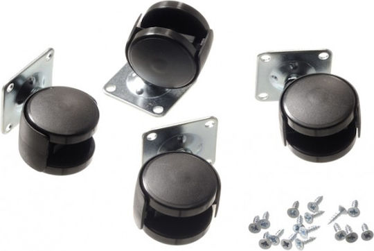 Koulikidis Metallisches Möbelrad Schwarz 50x50cm