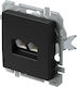 XO Bk Logiq Telephone Socket with Frame Double