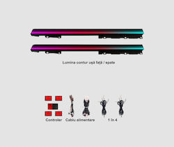 Ambient Lights Dedicated Tesla Model Y 2020-2023 Rgb Acrylic 2 In 1 Dynamic Symphony Effect Bluetooth App Control Original Display Ambient Lights Dedicated Tesla Model Y 2020-2023 Rgb Acrylic 2 In 1 Dynamic Symphony Effect Bluetooth App Control Original Display