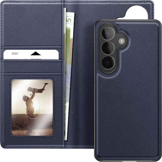 Mayaxess Husa 2-în-1 Tip Wallet Galaxy S26 Plus Carcasă Detasabilă Albastru Închis