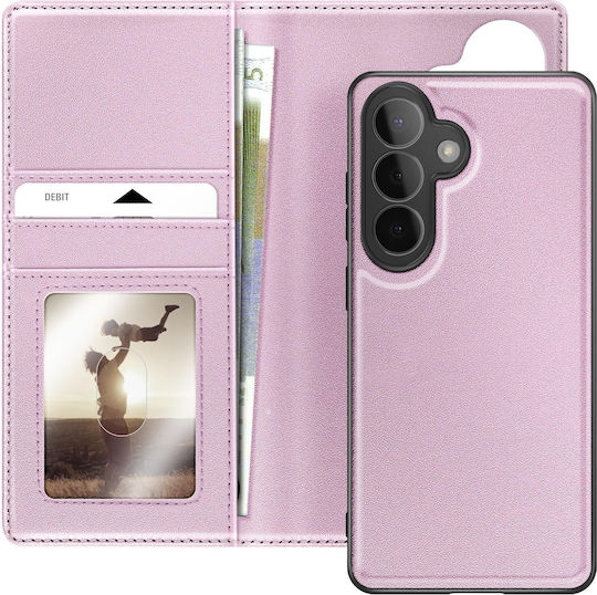 Mayaxess Husa 2-în-1 Wallet Galaxy S26 Plus Carcasă Detasabilă Rose Gold