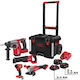 Milwaukee M18 Fuel FPP4GR-533P Power Packout™ Battery Tool Set Angle Grinder Impact Driver Rotary Hammer & Reciprocating Saw Brushless 18V with 3 Batteries 5Ah - 3Ah and Case
