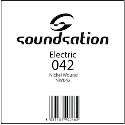 Soundsation Nw042 Saiten Für Elektrische Gitarre Nickel gewickelt 0.42 Soundsation Nw042 Saiten Für Elektrische Gitarre Nickel gewickelt 0.42