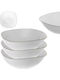 Kadax Bol Pentru Salate Din Sticlă Albă 15cm 3 Bucăți