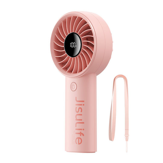 JisuLife Handheld Fan Life4 3600mAh Tragbarer USB Fan Rosa