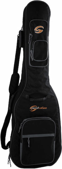 Soundsation Sbg30ag Musikinstrumentenkoffer Akustische Gitarre Gepolstert 30mm Schwarz 110x44x16cm