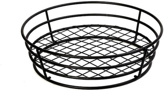 Espiel Coș Decorativ Metalic Negru 21x21x6cm