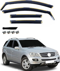 Σετ Ανεμοθραύστες Μπροστινοί και Πίσω για Mercedes-Benz ML 2005-2011 4τμχ VETRBR0100