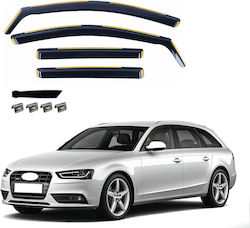 Σετ Ανεμοθραύστες Μπροστινοί και Πίσω για Audi A4 2009-2015 4τμχ VETRBR0124