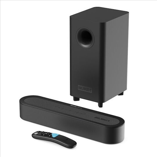 Majority Bowfell Axis Soundbar 2.1 200W mit Kabellosem Subwoofer und Fernbedienung Schwarz