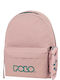 Polo Original Scarf School Backpack Pink With Water Bottle Holder 20 Litre