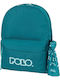 Polo Doppelte Schal Schulranzen Rucksack Junior High-High School Hellblaue 27 Liter 30 x 24 x 42 cm 2026