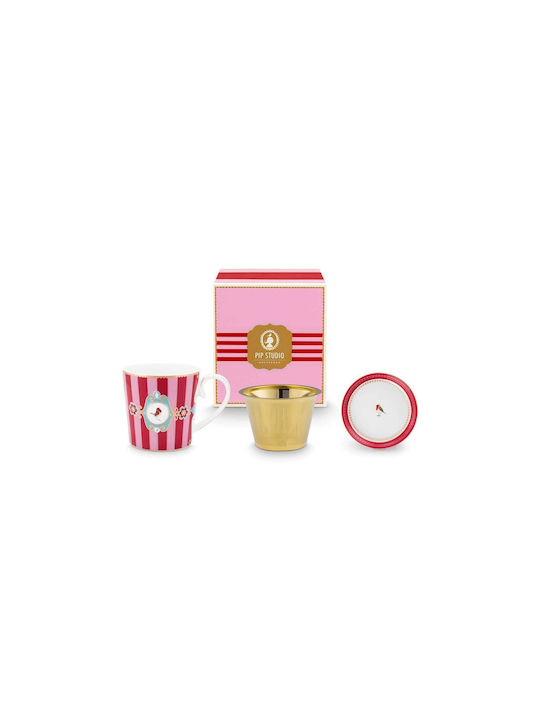 PiP Studio Κούπα Κεραμική Κόκκινη 300ml