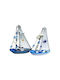 Decorative Plastic Ship 14x3x19cm 2 Pieces