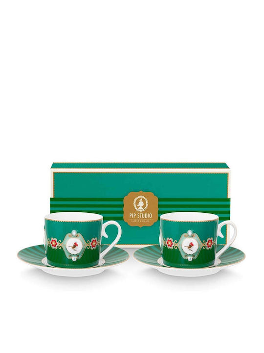 PiP Studio Tea Cup Porcelain Green 250ml