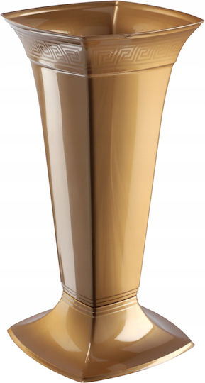 Kadax Plastic Gold Flower Pot