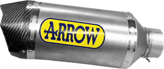 Arrow Universal Exhaust Τιτanium Carbon End Cap Φ65 Unititf65.τιτan/carb