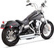 Vance & Hines Motorcycle Exhaust Harley Davidson 06 17 Dyna Excl 12 16 Fld Chrome 2 1/2" Big Shots Staggered Chrome