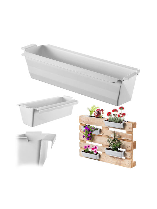 Kadax Set 6 Kunststoff Pflanzgefäße Weiß