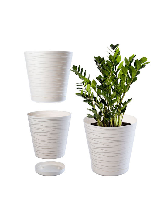 Kadax Kadax Kunststoff Blumentopf mit Untersetz...
