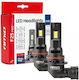 Amio-λαμπτήρες Led F25 Pro Black Edition Hir2 9012 68w 12-24v Full Can Bus Φωτεινότητα 7646lm Ψυχρό Λευκό 6000k Επιβατικά Αυτοκίνητα & Φορτηγά-σετ 2 Τεμ 04724/am 04724/am