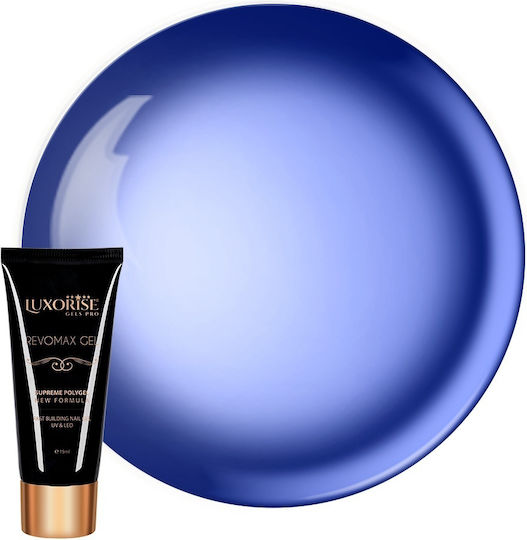 Polygel Glassstyle Revomax Gel Luxorise Albastru Luni 15ml