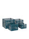 Atmosphera Metal Storage Box with Wheels and Lid 35x35x30cm