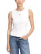 Women's Cotton Sleeveless Blouse Ecru