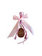 Jeenie Handmade Hanging Lucky Charm Home Pink Wooden 15cm