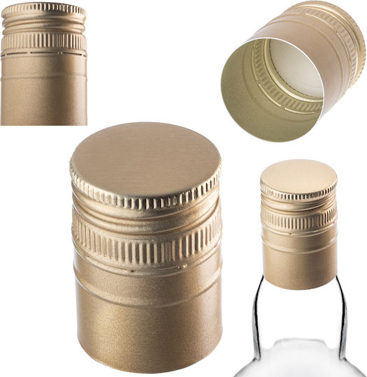 10x Capace Pentru Sticle Diametru 31,5mm Capace Lungii Capace Aurii