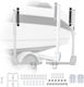 Vevor Boat Trailer Guides 700-1050 Mm Height Adjustable Trailers Guide 2pcs Thickened High-duty Trailer Guide-ons Smooth Roller Guidance Over 16 In Larger Fishing Boats Runabout Boats