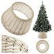 Kadax Weihnachtsbaumständer Weiß Korbweide Durchmesser 55cm