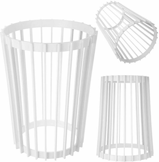 Standing Flower Plant Stand Loft Double-sided White 53.5 Cm